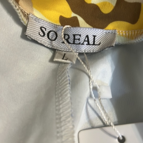 NWT SO REAL Colorful camo,bodysuit size Lge - Picture 5 of 6